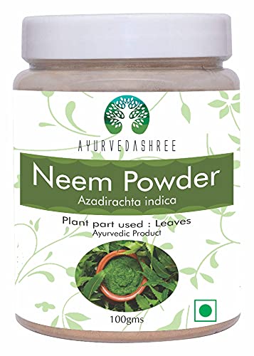 Neem 잎 분말 100 Gm | Azadirachta Indica | 야생 공예 Neem 잎 분말 | 피부 머리와 Detox를 위한 아주 Bitter Neem 보충교재 | 비 GMO, 글루텐 프리, 비건