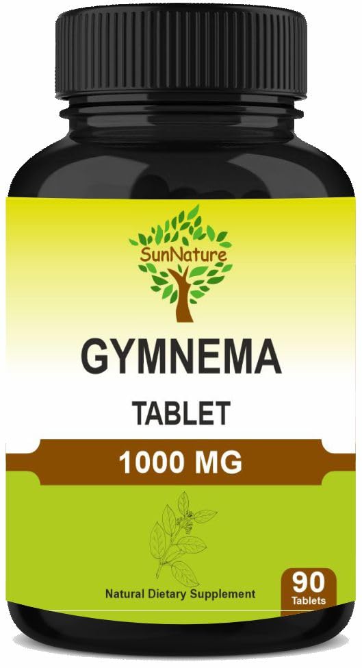체육관 정제 90 정제, 1000 mg | 45 일 공급 | Gurmar | Gymnema Sylvestre 보조제 | Vegan