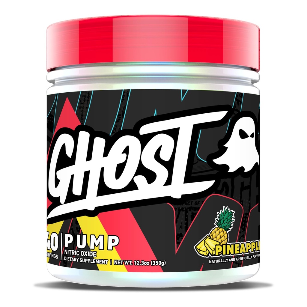 GHOST 펌프 니트로 산화물 분말, 파인애플 - 40 서빙 - Sugar-Free & Stim-Free Pre-Workout 보충제 - L-Citrulline, Arginine Nitrate & L-Glutathione - Soy & Gluten-Free, Vegan