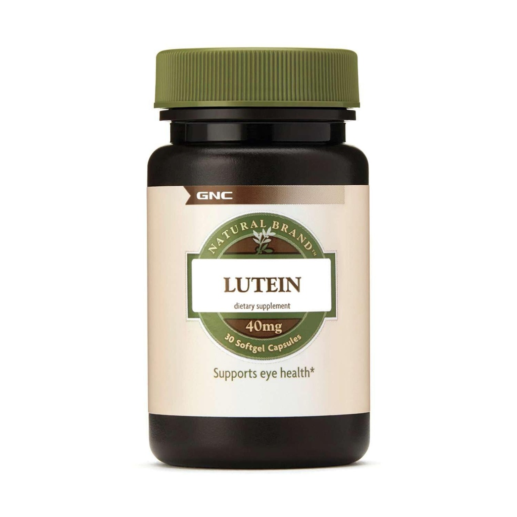 GNC 자연적인 상표 Lutein 40mg의 지원 눈 건강, 30 Softgels