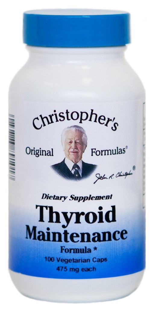 Christopher의 Original Formulas Thyroid Maintenance 공식 캡슐, 100 개