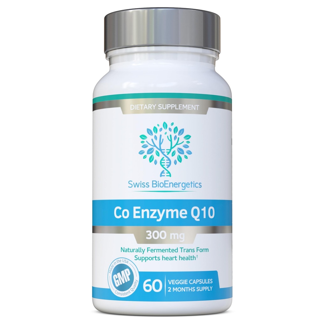 Co Enzyme Q10 CoQ10 300mg 60 캡슐 - 우수한 Naturally Fermented Trans 형태