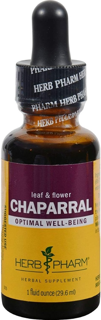 허브 Pharm Dropper Chaparral - 1 fl oz