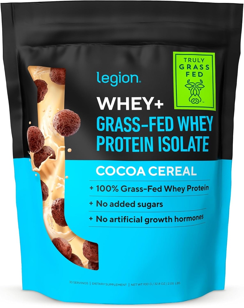 이름 * Whey+ Protein Whey Isolate from Grass Fed Cows - Whey Protein Isolate Powder Low Calorie, Non-GMO, Sugar Free, Lactose 및 Gluten Free, 남성 및 여성 30 서빙을위한 모든 천연 단백질 분말