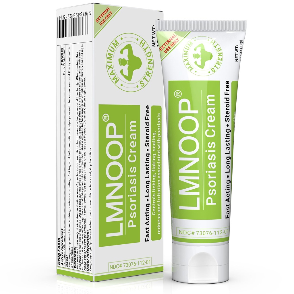 Psoriasis 크림, Psoriasis, Dermatitis, Rash, Anti-Itch, Redness, Flaking, Scaling, Quick Acting Relief for Irritated, Dry Skin