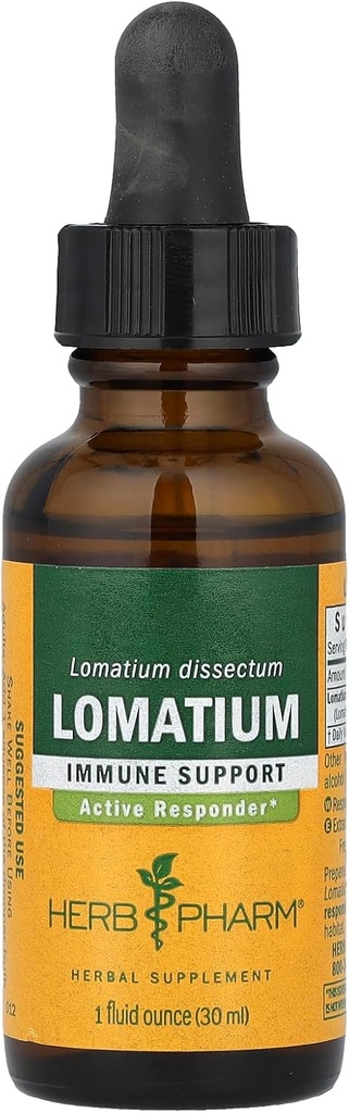 면역 체계 지원을 위한 허브 Pharm Lomatium 액체 추출물 - 1 Ounce