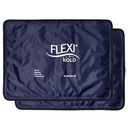 2 FlexiKold 젤 얼음 팩 (표준 대형: 10.5" x 14.5") - 부상을 위한 재사용할 수 있는 찬 팩, 뒤 고통 기복을 위해, 편두통 기복 패드, 수술 후에, Postpartum, 두통, 어깨 - 6300-COLD 2PK