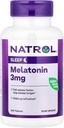 Natrol Melatonin 도움 당신은 더 빠른 체재 잠그는 더 빠른 흡수 100 채식주의자 3mg, (태블릿), 240 조사를 가을에 잠그십시오