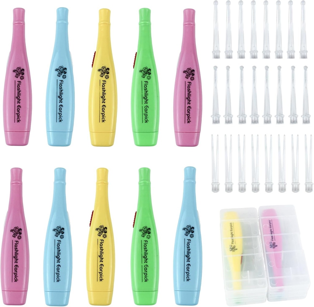 12 조각 귀 왁스 제거 도구 청소 Earwax Reusable Ear Pick Tweezer Ear Cleaner for Adults and Kids Ear Health Care