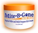 Mite-B-Gone Mite Cream & Bite Relief - 다목적 Bites, Redness, Itching, & Irritation을위한 10 % 천연 혼합 황 크림 | 모든 피부 유형에 대한 빠르고 효과적인 | 8 oz