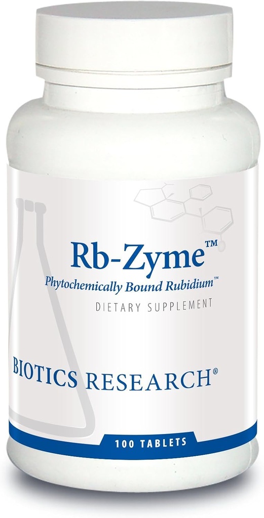 생물 연구 Rb Zyme 전체적인 음식 Rubidium 근원, 매우 추적 무기물, 동맥 건강. 100개의 정제