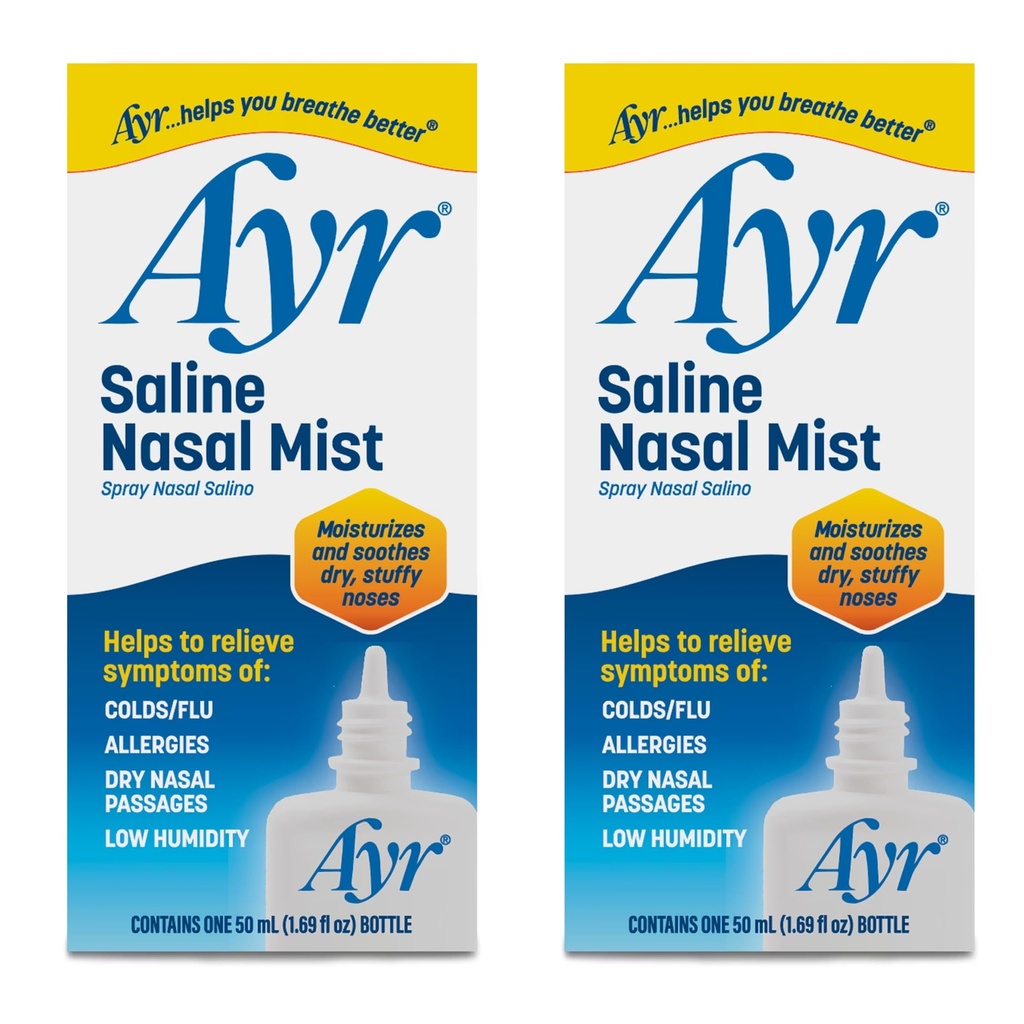 AYR Saline Nasal 미스트, 1.69 Fl Oz (팩 2)