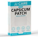 JJ CARE Capsicum Patch (40 PCS), 4.7" x 7.1" 소결 Capsaicin 패치, 목, 어깨, 근육 탄력 8 시간 구호를위한 Capsicum 패치