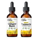 생강 뿌리 Tincture 2 fl oz & Turmeric Tincture 2 fl oz