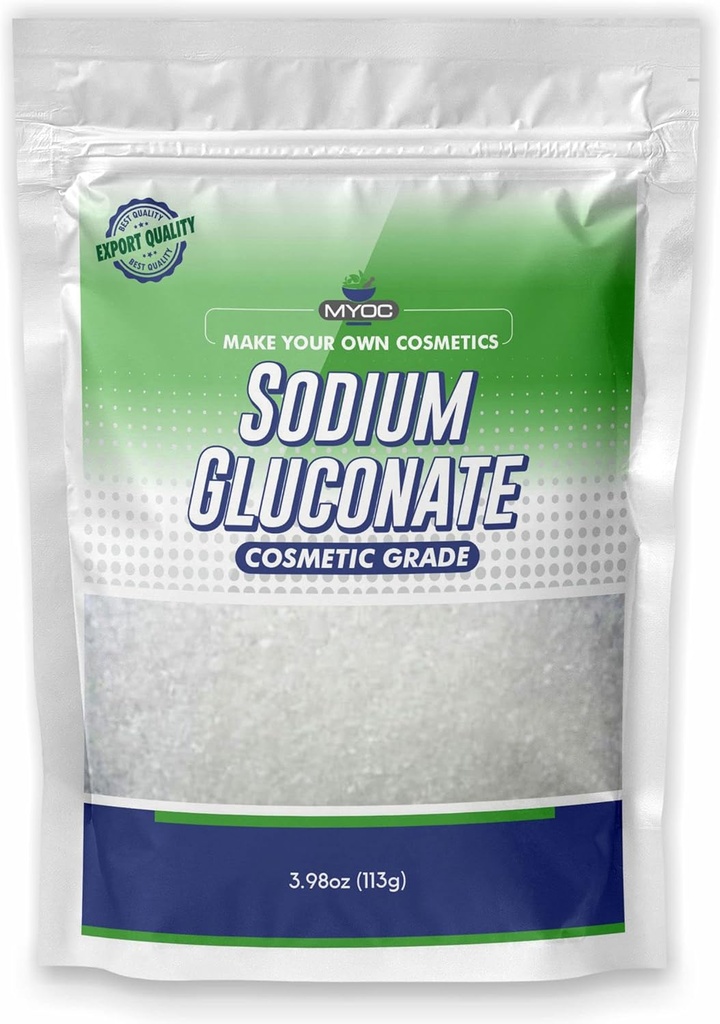 나트륨 Gluconate 분말 - 113 Gm (3.98 Oz), 피부, 나트륨 Gluconate 화장품 학년, 비누 만들기, 화장품 용 나트륨 Gluconate, 나트륨 Gluconate 대량