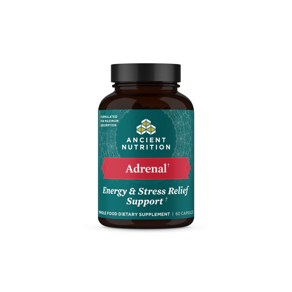 Ashwagandha 보충교재를 가진 고대 영양 Adrenal 지원, 도움은 긴장 & 피로, Paleo 및 Keto 친절하고, 글루텐 자유로운 1300mg의 60의 캡슐을 감소시킵니다