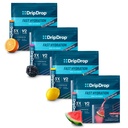 DripDrop Hydration - 전해질 분말 패킷 - 수박, 베리, 레몬, 오렌지 - 가치 다양성 번들 - 128 조사