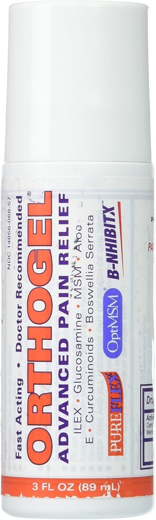 Orthogel Advanced Cold Therapy Pain Relief Gel Roll On, 3온스 (3개)