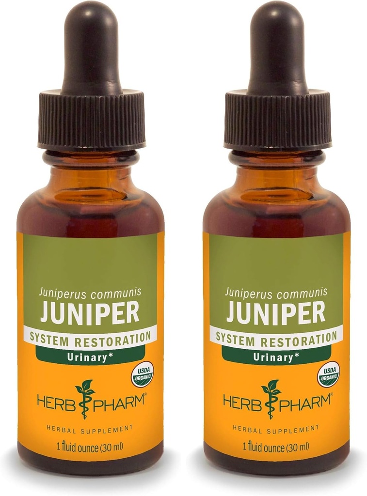 Urinary System Support Juniper 1 Fl Oz (Pack of 2) 용 허브 Pharm 인증 유기 액체 추출