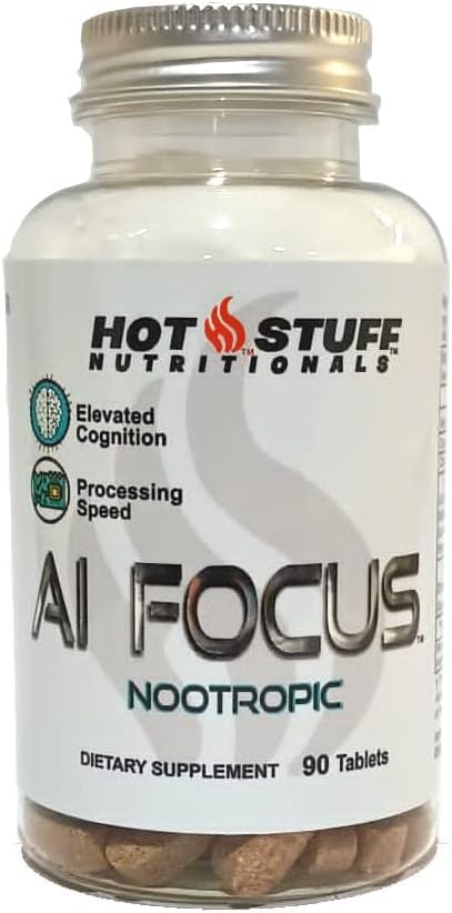 AI 초점 - 90의 정제. 향상된 Focus, Cognitive Function 및 Mental Stamina를 위한 강력한 Nootropic.
