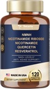 Totaria (1 팩) NMNH (Dihydronicotinamide Mononucleotide) 보충교재 w/Niacinamide (비타민 B3), 노화 방지를 위한 Trans Resveratrol, 에너지, 초점
