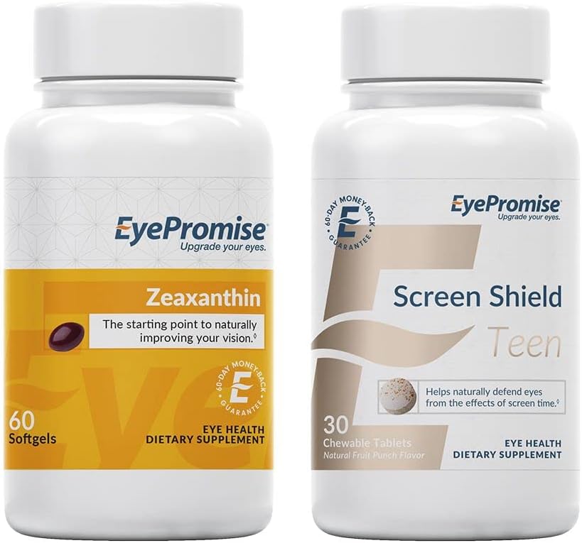 EyePromise Zeaxanthin 눈 비타민과 스크린 방패 비탄 Chewable 눈 비타민