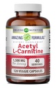 놀라운 수식 Acetyl L-Carnitine Hcl 보충 | 500 Mg Per 서빙 | 120 Veggie 캡슐 보충 | Non-GMO | 글루텐 프리 | 미국