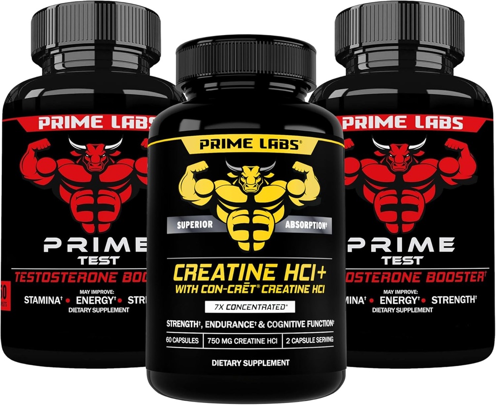 주요한 실험실 주요한 시험 (2 팩) + Creatine HCl 캡슐 (60 조사)