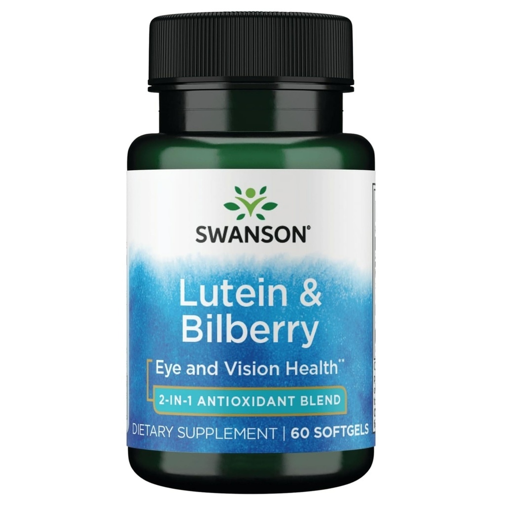 Swanson 표준 Lutein & Bilberry 60 Sgels