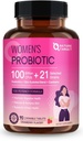 NATURE TARGET Probiotics for Women Digestive Health with 100 Billion CFUs, Gut Health & Immune Support, 피부 관리, Cranberry & D-mannose, 90 Chewable Tablets (45 Day Supply)