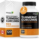 검은 후추와 함께 심황 쿠르쿠민 – 600MG 심황 뿌리, 2 캡슐 당 100MG 쿠르쿠미노이드 - 소화, 간 건강, 합동 구호 및 이동성 지원 - 캐나다에서 만든 - 120 캡슐
