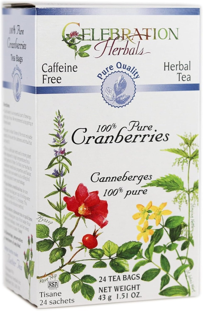 CELEBRATION HERBALS 크랜베리 순수한 품질 24의 조사, 1의 팩