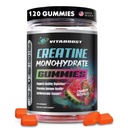 Creatine Gummies 5g- 남성 및 여성 Delicious Strawberry Watermelon 맛- Boost 힘, 에너지 및 근육 성장- Vegan Pre Workout Gummies- 미국에서 만든