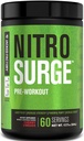 Jacked Factory NITROSURGE Pre Workout Supplement - Endless Energy, Instant Strength Gains, Clear Focus, Intense Pumps - NO 부스터 및 강력한 Preworkout Energy Powder - 60 서빙, Cherry Limeade