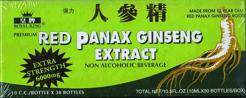 왕 빨간 Panax 인삼 추출물 6000mg 10c.c./bottle x 30 (포장 4)