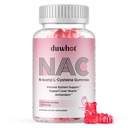 duwhot NAC Gummies 600mg의 N Acetyl Cysteine 보충교재 NAC Chewable 산화 방지제 & 면역 지원, Lung & 간 건강, 자연적인 딸기 풍미, 60ct를 위해