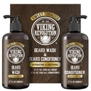Viking Revolution은 Argan Oil과 Jojoba Oil을 가진 남자를위한 세탁 및 Beard 컨디셔너 - Beard Softener 및 Strengthener Beard Care Beard 샴푸 및 컨디셔너 - Beard Oil (17oz, Sweet Tobacco)
