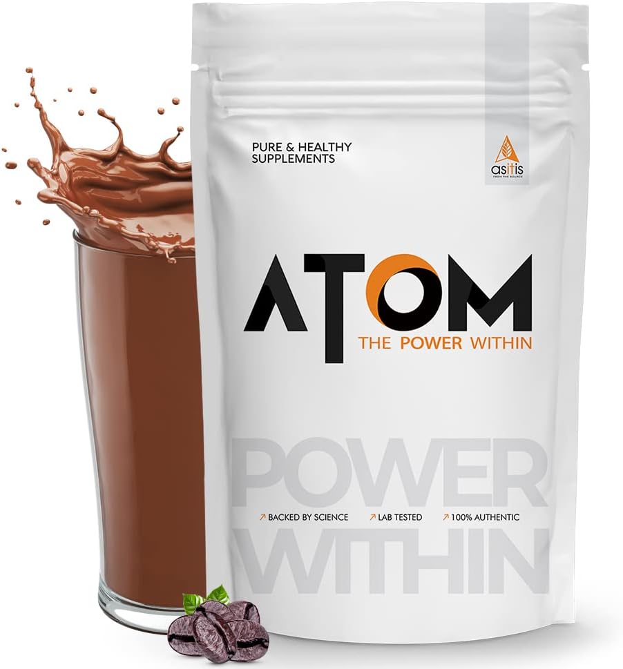아염 영양 AS-IT-is Atom Whey Protein 1kg/35.2 Oz Digestive Enzymes | 정확도 및 순도 인증 미국 Labdoor | Cafã© Latte flavor | 27g Protein Cross-Flow Microfiltered Gluten-Free