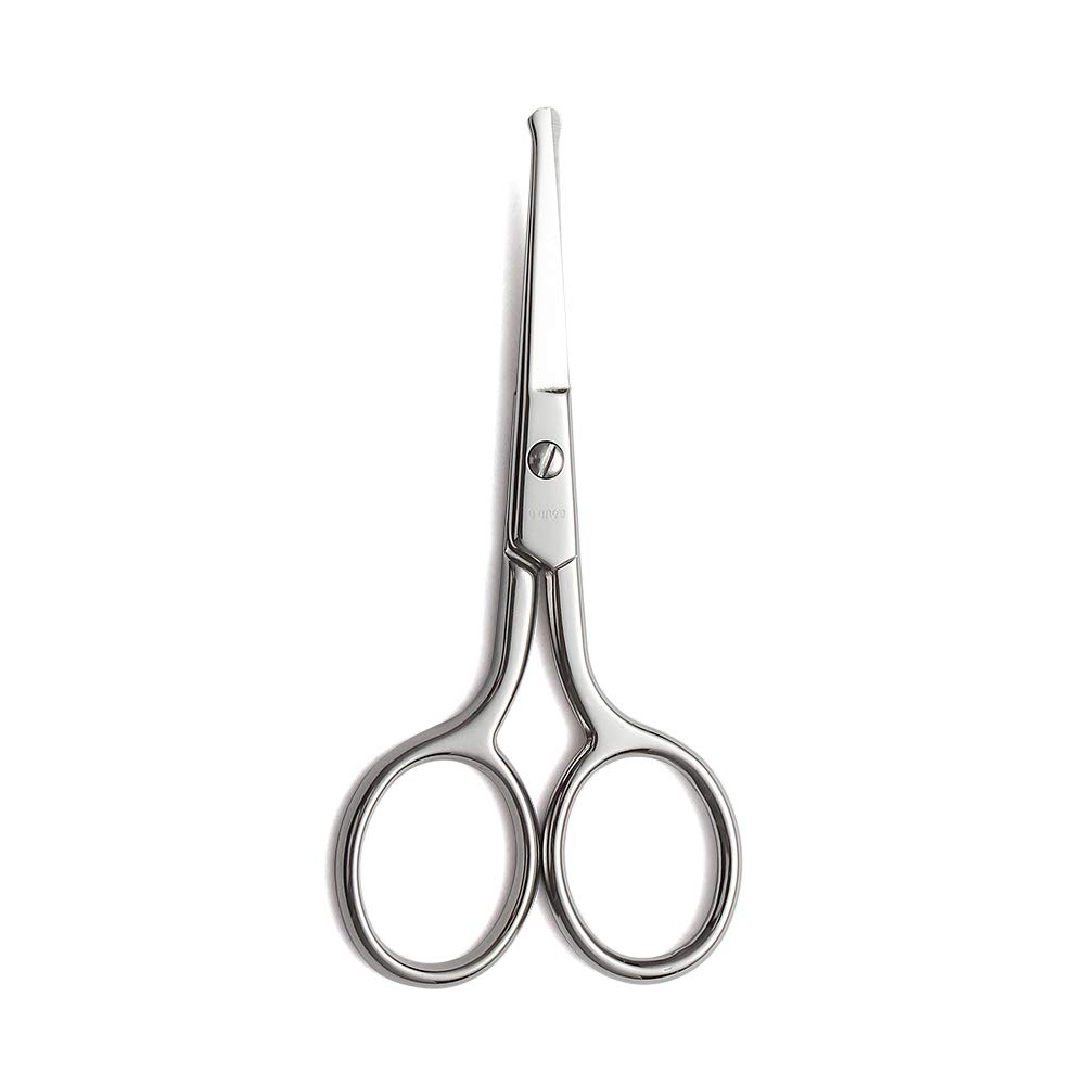 LIVINGO Premium Manicure Rounded Tip 가위 다목적 스테인레스 스틸 컷트 페디큐어 Beauty Grooming Kit for Nail, Eyebrow, Eyelash, Dry Skin, Nose Hair 3.5 inch