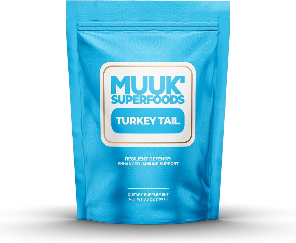 MUUK' SUPERFOODS 유기 터키 꼬리 버섯 분말