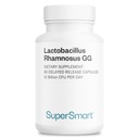 Supersmart Lactobacillus Rhamnosus GG 10 억 CFU 하루 (LGG Probiotic with Inulin) - L. Rhamnosus 보충 | 비 GMO 및 글루텐 무료 - 60 DR 캡슐