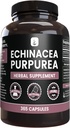 PURE ORIGINAL INGREDIENTS Echinacea Purpurea (365 캡슐) 마그네슘 또는 쌀 필러 없음, 항상 순수, 실험실 검증