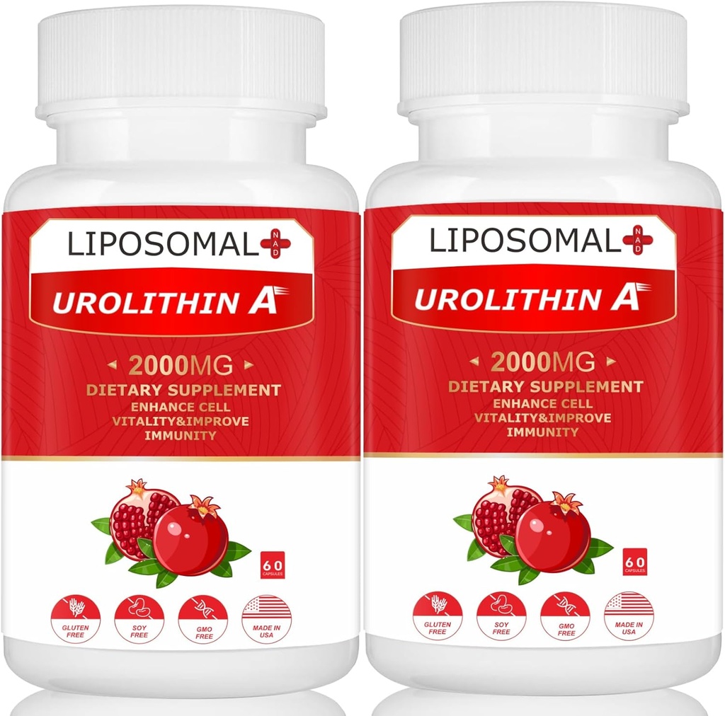 Liposomal Urolithin 에너지 120 캡슐을 위한 보충교재 2000MG