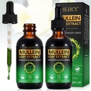 Lungs, 120ML 자연적인 Mullein 잎 하락을 위한 Mullein 잎 추출물 하락은 Immune를 위한 Lung Cleanse 및 흡연자를 위한 호흡 건강 지원을 보충합니다