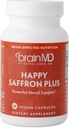 Amen BrainMD Happy Saffron Plus - 90 캡슐, 2 팩 - Saffron Flower Extract, Curcumin & 아연 - Vegan, 글루텐 무료 - 60 총 서빙