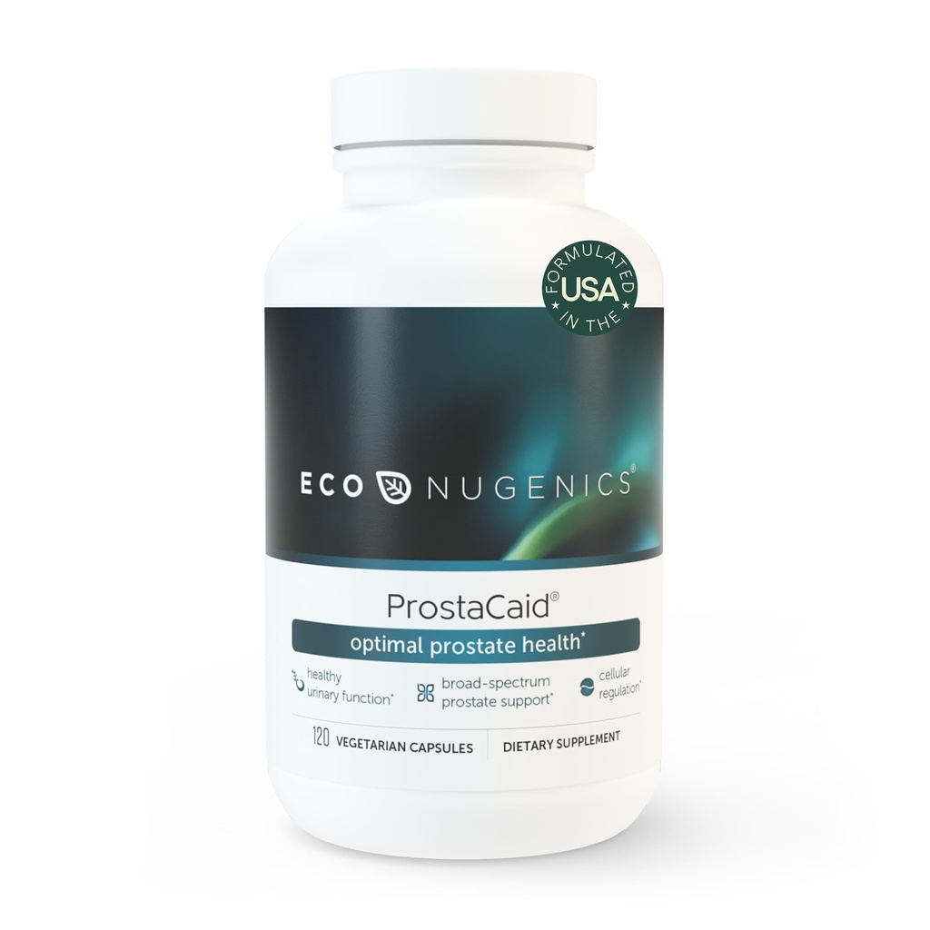 EcoNugenics ProstaCaid – 팔메토 추출물, Berberine, Turmeric BCM-95 Circumin, Quercetin, DIM, Mushrooms – 도움 w/Detox, 면역 지원 – 120 캡슐