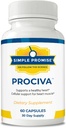 Simple Promise Prociva - Arjuna Bark Extract 심장 건강 보충 교재, 비타민 D 및 마그네슘 - 남성 및 여성을위한 초본 혈압 지원 및 건강한 심장 유지 - 60 캡슐