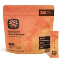 SALTT 전해질 분말 맛 음료 혼합 - Groovy Grapefruit - 30 Hydration Packets - 마그네슘, 칼륨, 나트륨, 추적 미네랄 - Zero Sugar & 글루텐 무료 - 여행 필수