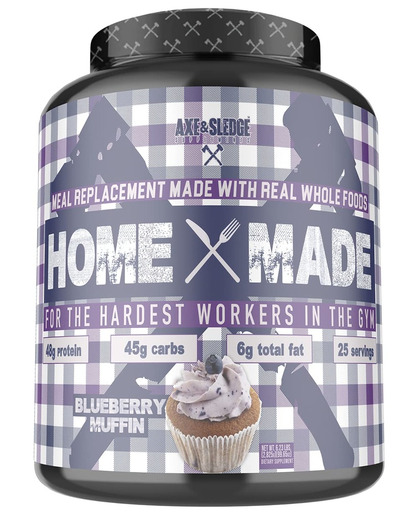 Axe & 서약 보충교재 가정은 소화 효소, 단백질, 탄수화물 및 지방, 25의 서빙, Blueberry Muffin를 가진 전체적인 음식 기초를 두는 식사 보충 분말을 만들었습니다