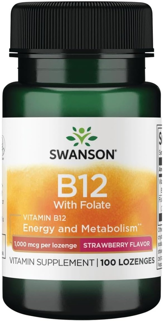 Swanson 비타민 B-12 Lozenges 1000 mcg 100 Lozenges